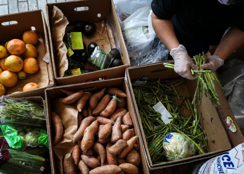 The share of households with very low food security was unchanged